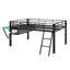 Lit mezzanine avec bureau, lit mezzanine avec bureau Gaming, DEL-1586658146