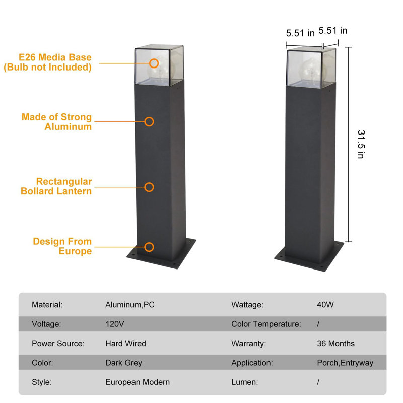 Integrated LED Pathway Light