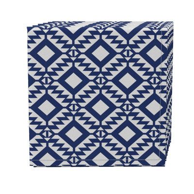 Cotton Twill Geometric Square Napkin