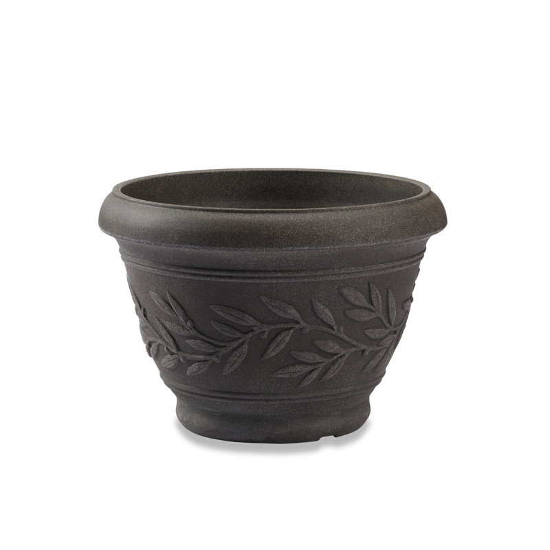 Pot à fleurs en plastique, Cappuccino, H 14,17 po x l 20,08 po x P 20,08 po