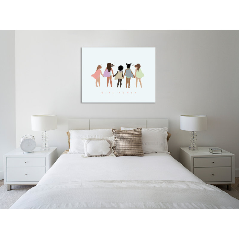 «Girl Power With Capes», toile tendue par Leah Straatsma, H 18 po x l 24 po x P 1,5 po