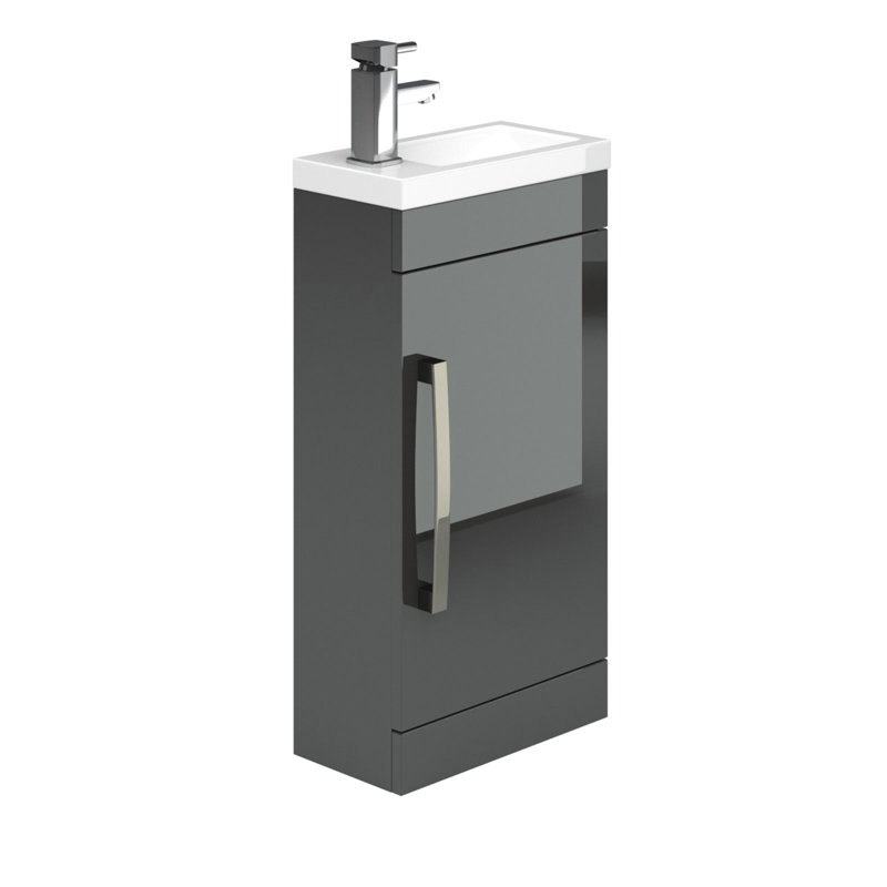 Whitfield 395 mm Freestanding Cloakroom Vanity with Cloakroom Glass Basin