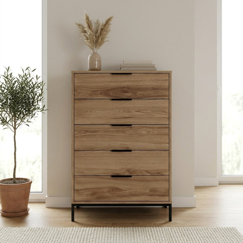 70 cm W Chest of 5 Drawers