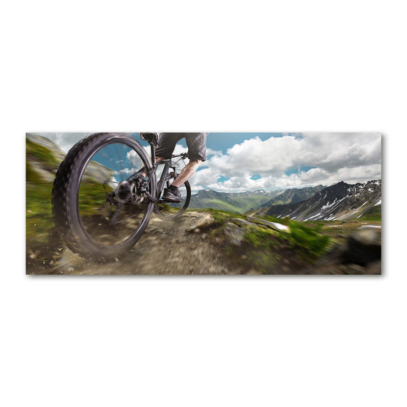 Mountain Biking - Wrapped Canvas Print