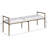 Axis Cream Linen Textured Fabric Upholstered Bench-1774581340-1774581341
