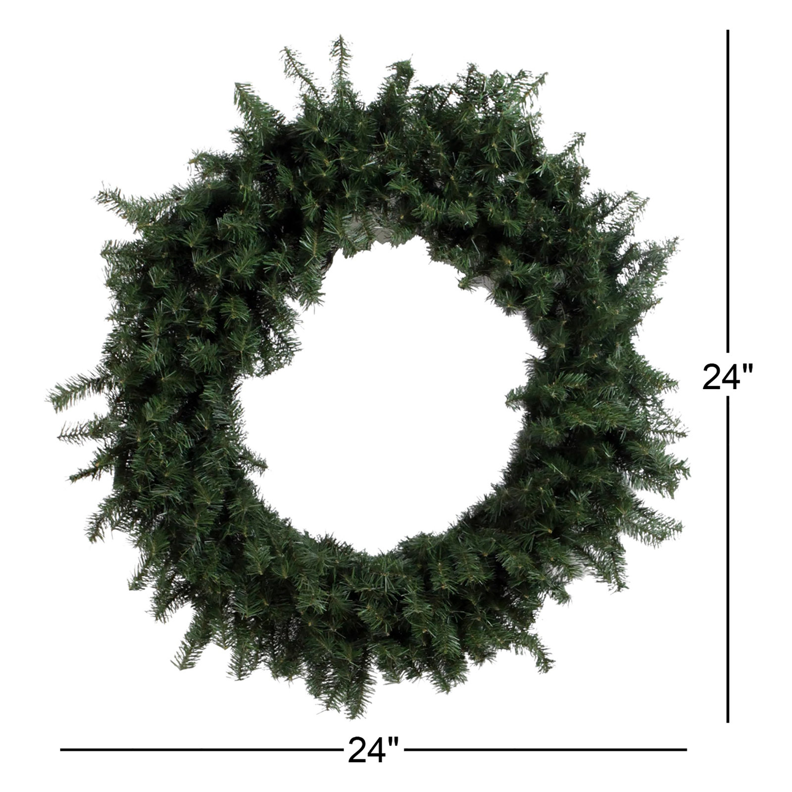 24'' Faux Pine Wreath