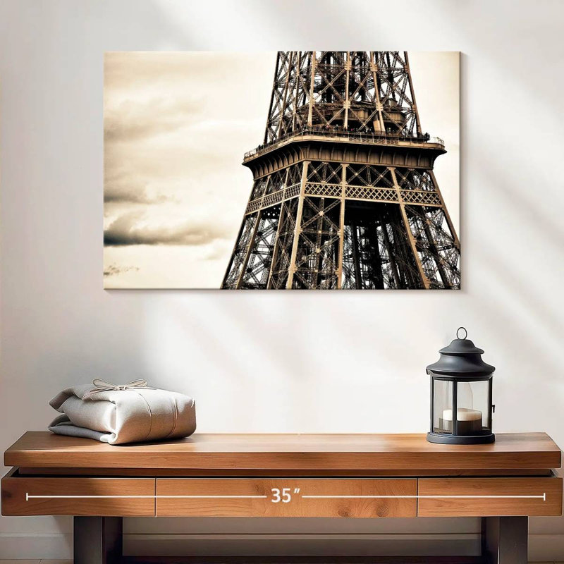 Lilie Eiffel photo rétro, H 16 po x l 24 po