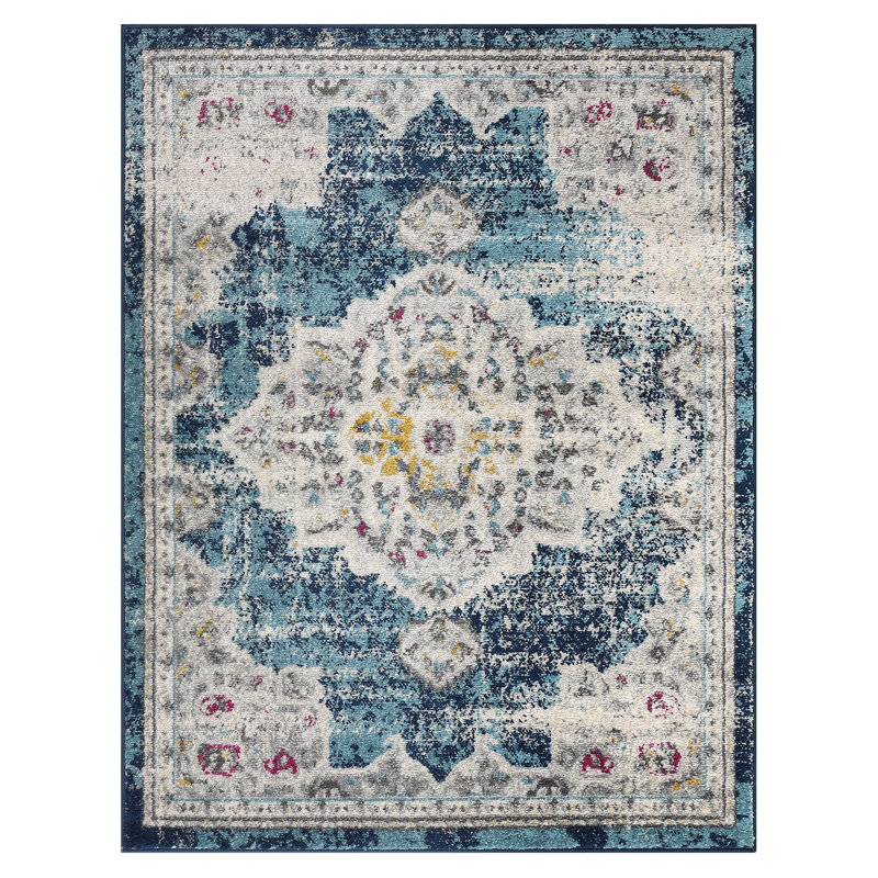 Tapis rétro Boho, Rectangle 5'3" x 7'3"