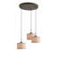 Luminaire suspendu tambour 3 lumières grappe Keiser-24062126-24062125