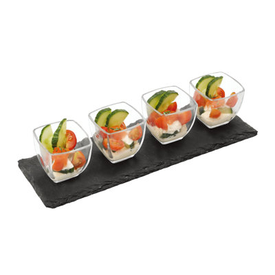 Symple Stuff Detlef Glass Condiment Server