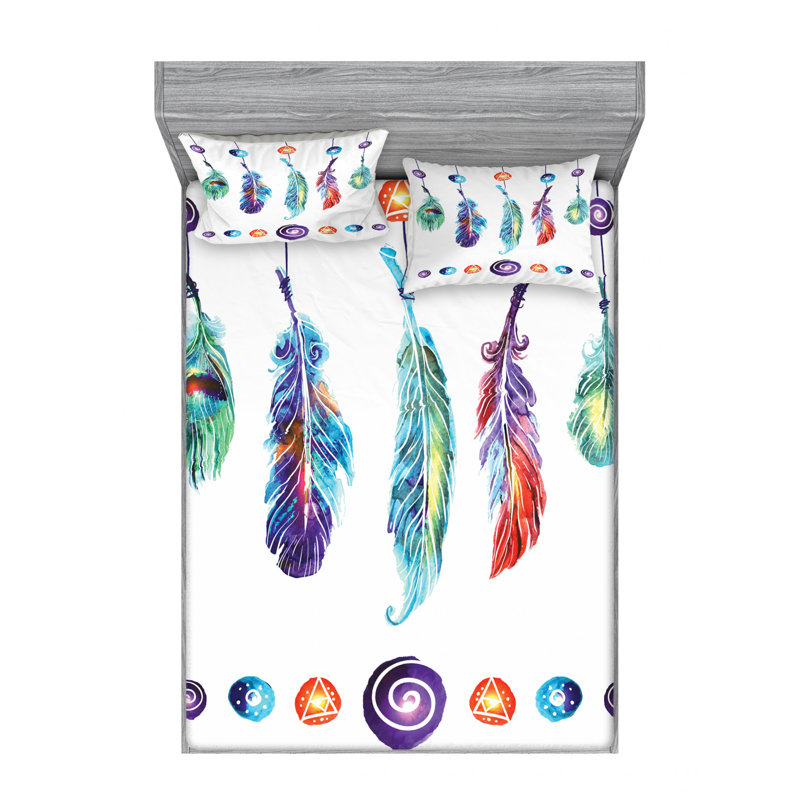 Microfiber Sheet Set, Queen Sheet Set with Fitted Sheet