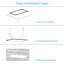 Panneau lumineux DEL plat 1 x 4 pi, plafonnier DEL à intensité variable, blanc-132363962
