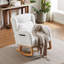 Chaise berçante rembourrée en tissu Maricelys-105689330