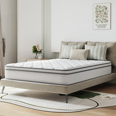 10" Medium Cooling Gel Memory Foam Hybrid Mattress,Twin Size Mattress in A Box