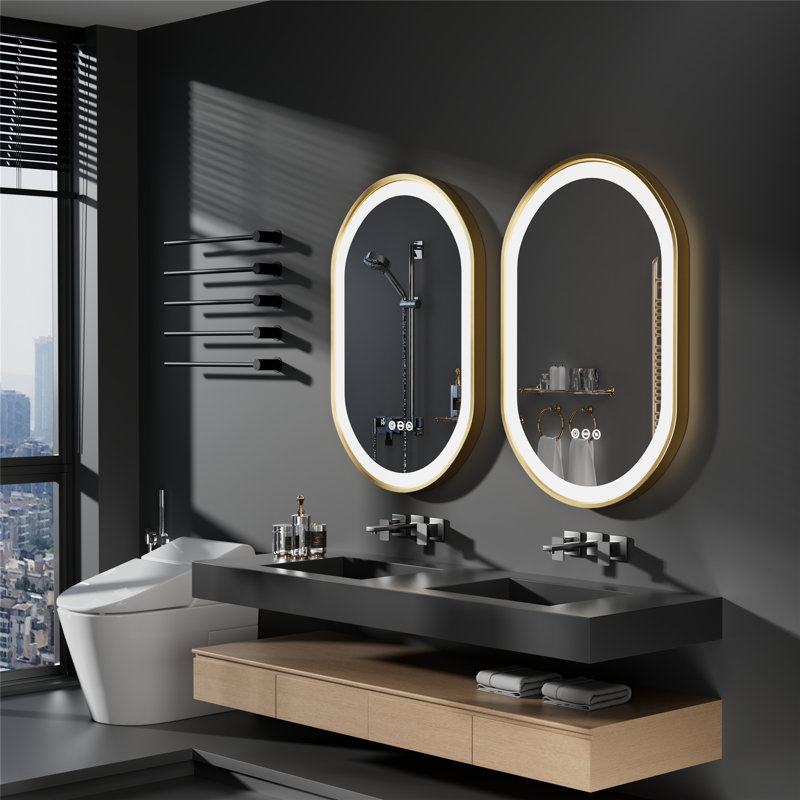 Miroir mural Beil, 31,5 po x 20 po