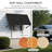 Kozyard Adjustable Door Window Awning – 4-Level Tilt, 55" W × 32" Sloped Panel, Adjustable Projection 22"–31", Aluminum Frame & Metal Canopy, All-Weather Rain, Snow & UV Protectionll-Weather Rain, Snow & UV Protection Dark Gray-126287883-121692494