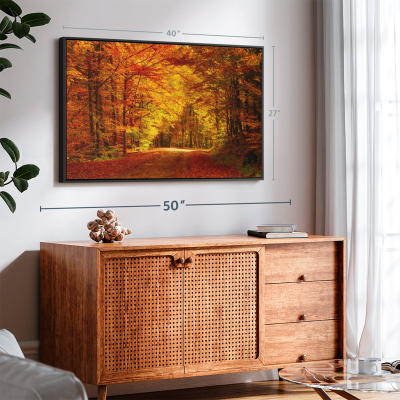 «Forest Autumn Trees Wall Art», H 40 po x l 27 po