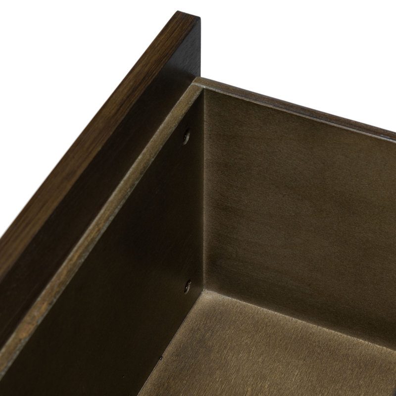 Tompkins Double Brown Dresser with Felt Lined Drawer