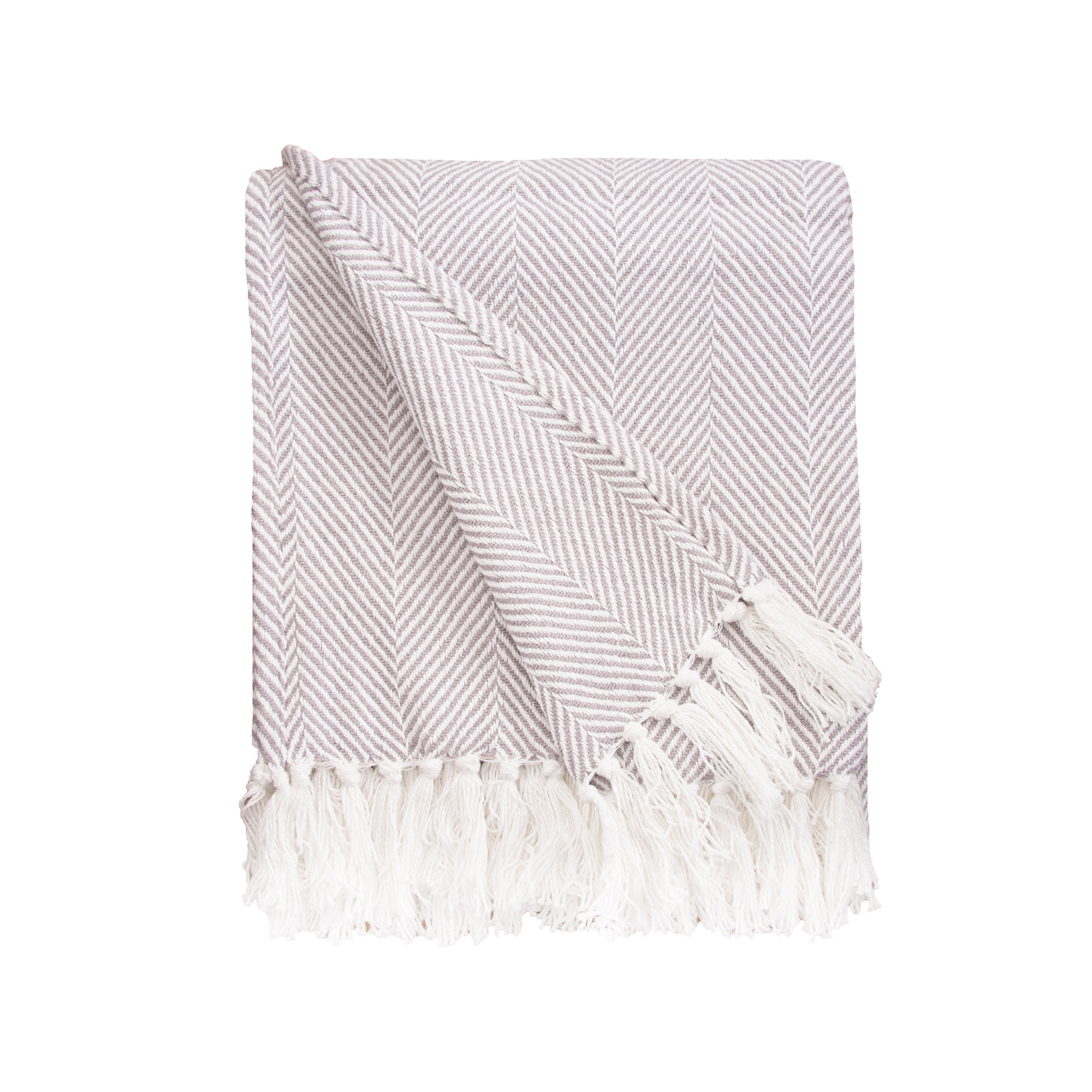 Lilith Fredericktown Cotton Throw, Cement