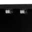 Buffet en pin avec tablette extensible incurvée à deux niveaux, buffet moderne du milieu du siècle avec portes à texture ondulée verticale, grande table basse pour salle à manger et cuisine-491794589