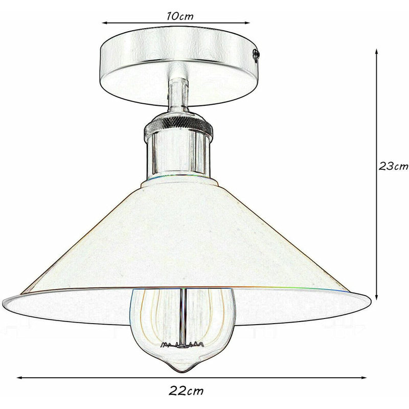 Conneautville Flush Mount, Chrome