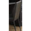Chaise en cuir synthétique gris Cargo et finition bronze industriel