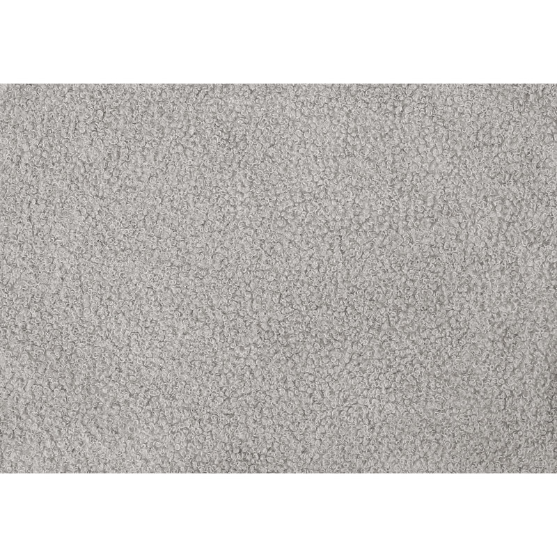 Structure de lit tapissier grand gris Grey Boucle, pieds blocs noirs, style transitionnel, bois d'ingénierie massif, rembourrage confortable, rembourrage en mousse, profondeur 86,06 po, largeur 64,85 po, hauteur 45,81 po, poids 52 lb,