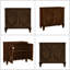 Buffet rétro en bois de noyer avec portes décoratives géométriques, crédence de rangement de 33,6 po pour le salon, l'entrée et la salle à manger
