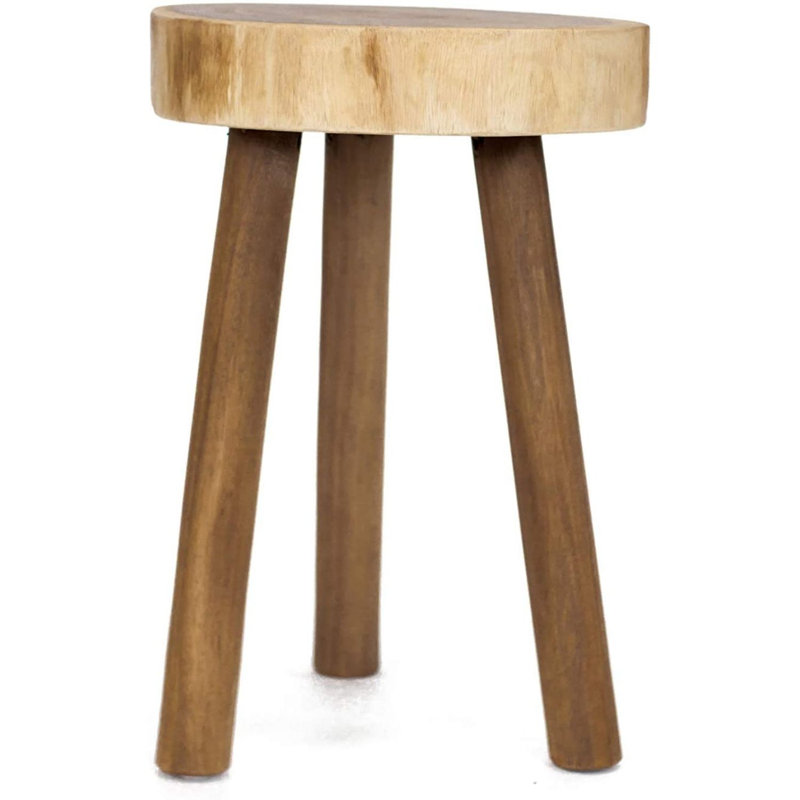 Tabouret d'appoint en bois massif