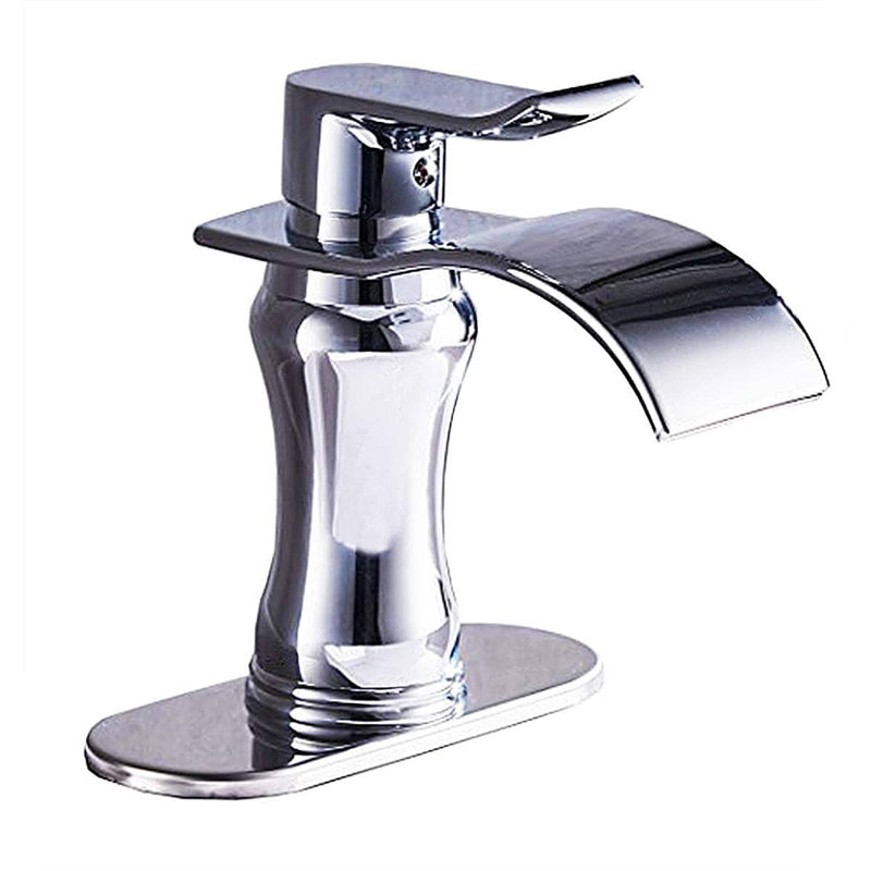 Robinet pour salle de bain à un trou Waterfall
