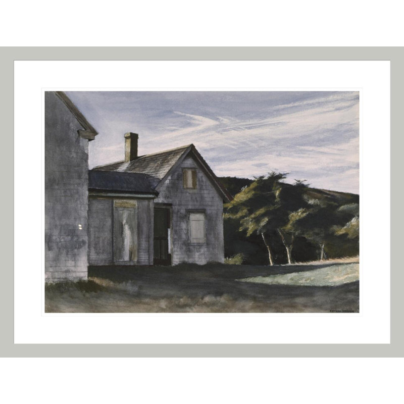 «Cobb's House» par Edward Hopper, impression giclée encadrée, H 22,73 po x l 29,5 po