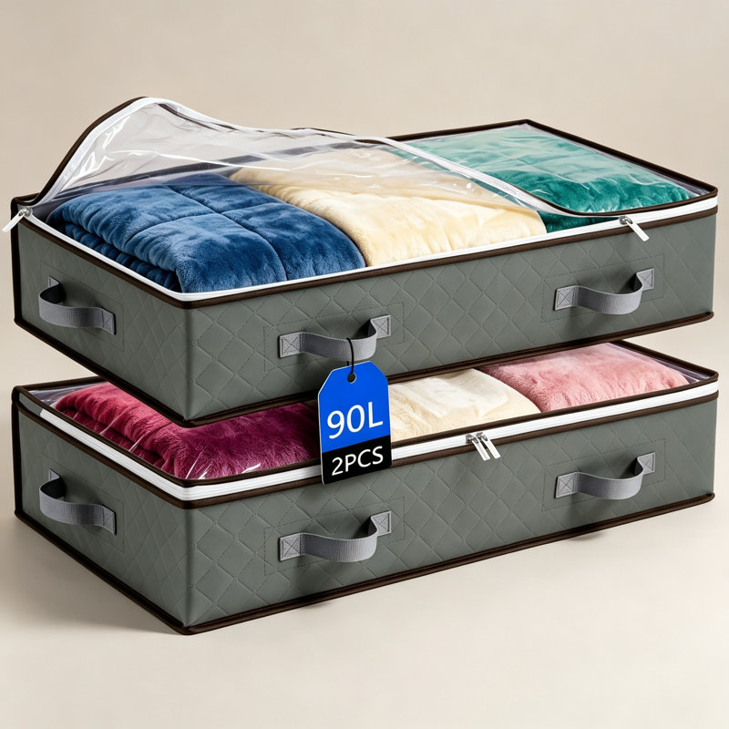 wekli Fabric Underbed Storage