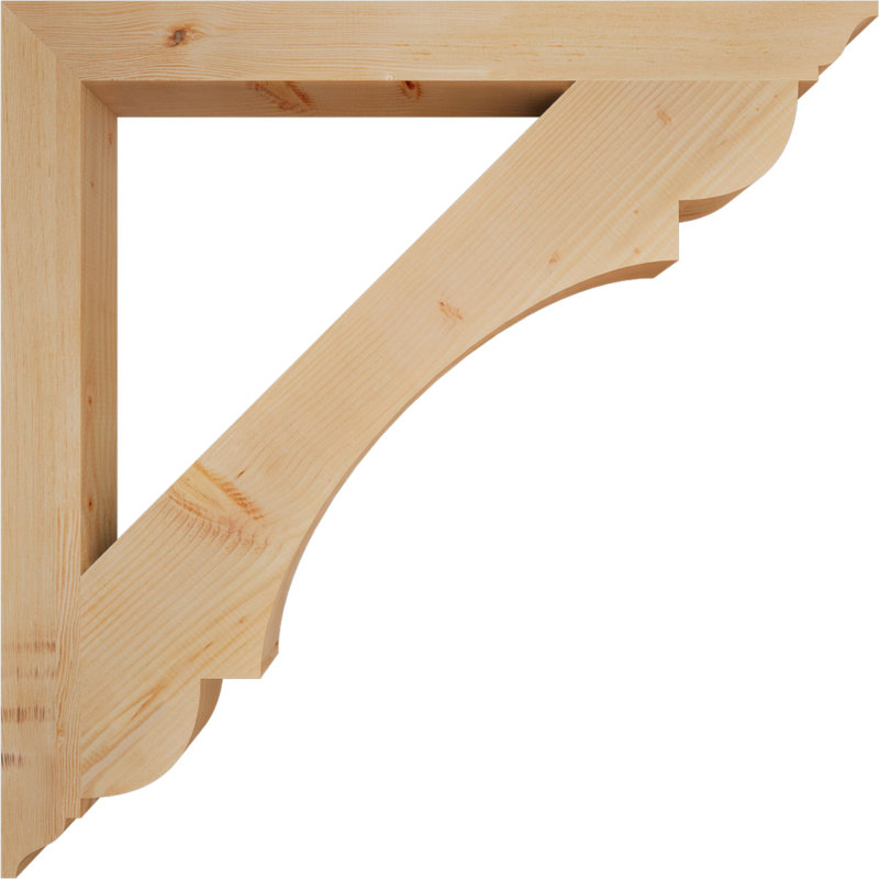 Support olympique traditionnel, H 44 po x l 3,5 po x P 44 po, Douglas (lisse)