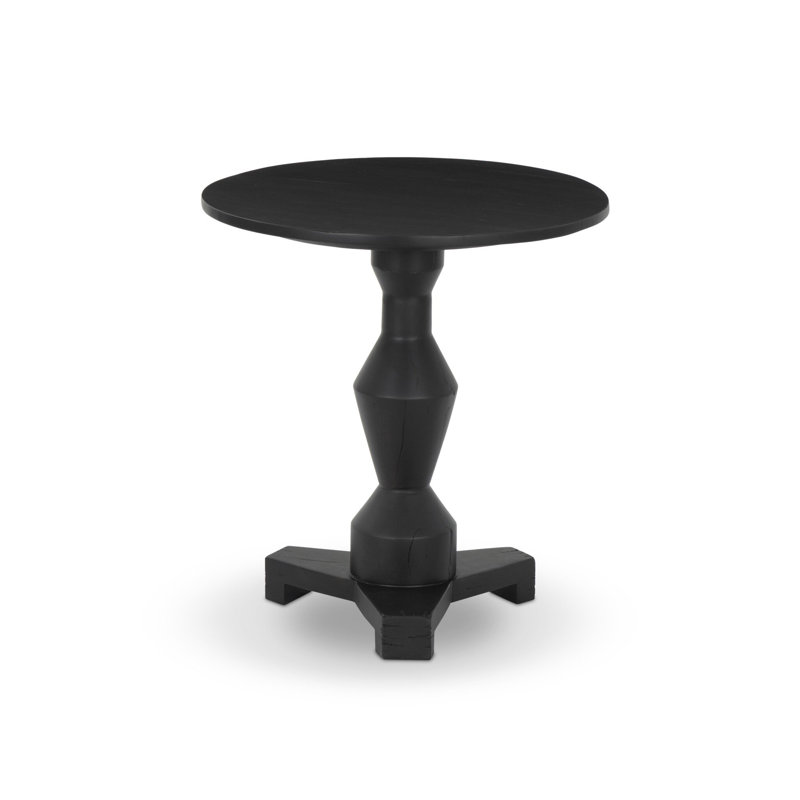 Rivi End Table-Dark Reclaimed, Black