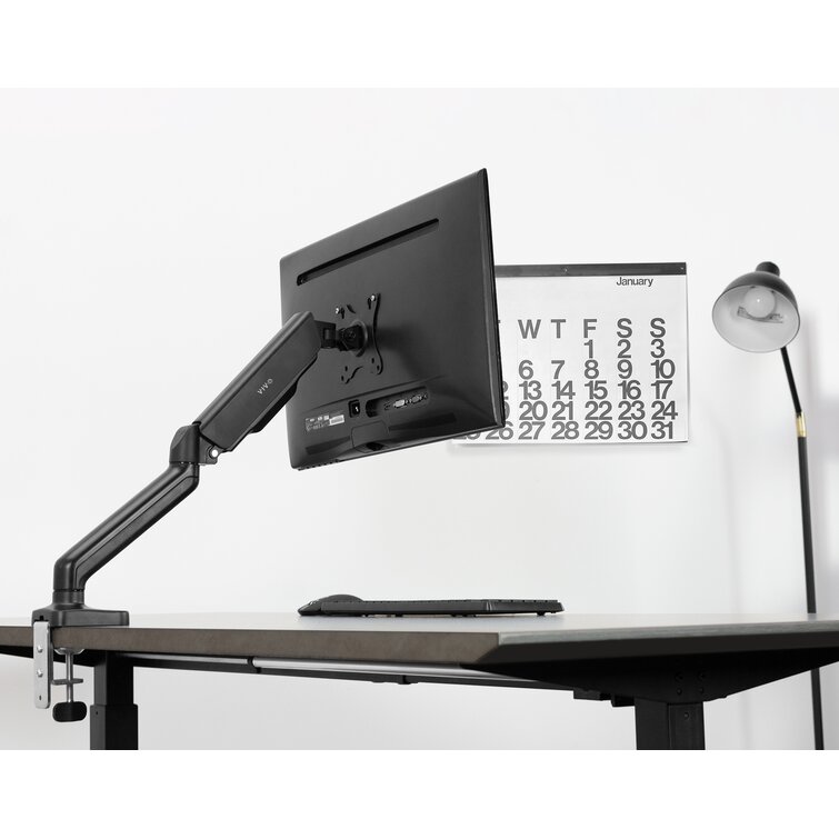 VIvo Pneumatic Arm Single Monitor Desk Mount & Reviews