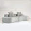 Canapé compressé: Canapé Moon Bay-YKX-33003A-2-Gris fumée
