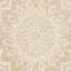 Tapis ivoire en laine touffeté à motif floral Jahiem-532332299