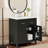 30" Bathroom Vanity With Ceramic Sink,single Bathroom Cabinet With 2 Doors And A Shelf-911170542-911170321