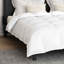 Winter Duvet Set 3 Pcs White 78.7 x 86.6 In Microfiber, Cotton-1352369941
