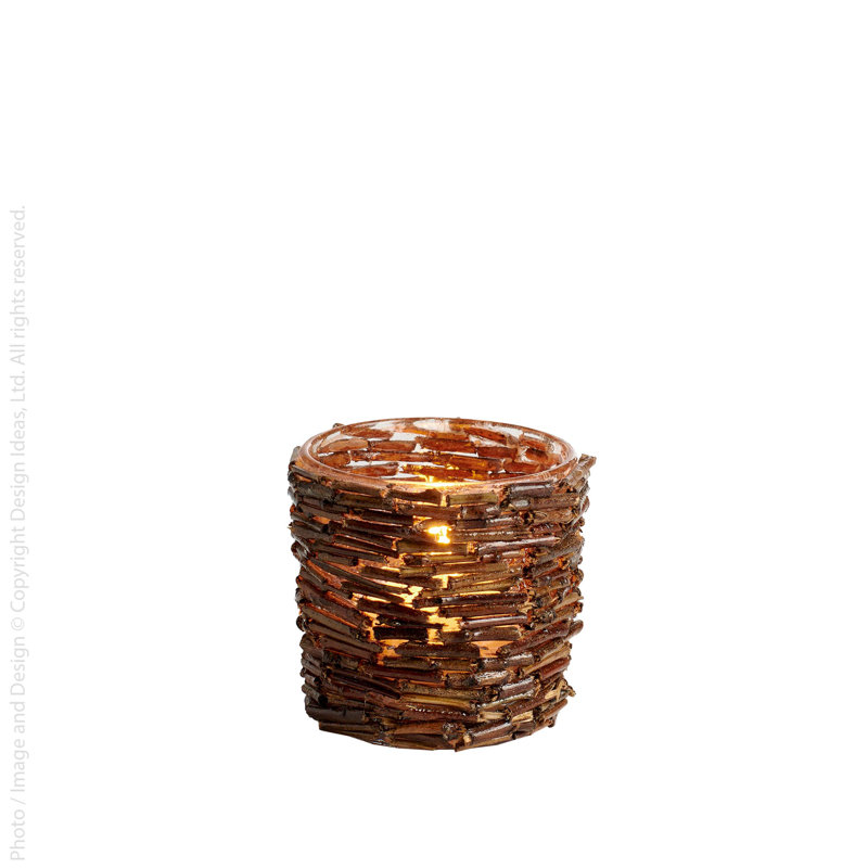 Porte-bougie, H 2,4 po x l 2,8 po x P 2,8 po