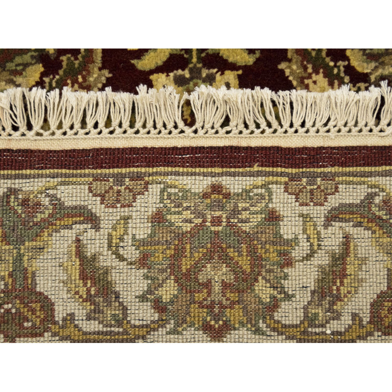 Tapis de couloir oriental rouge Maroon