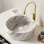 Lavabo en céramique élégant à motif de pierre - Céramique durable pour les salles de bain modernes