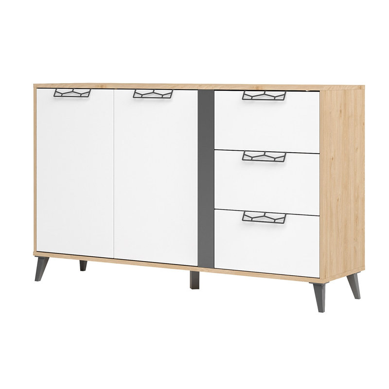 Nasibe 381cm W 3 - Drawer Chest of Drawers