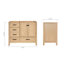 Meuble-lavabo simple en bois massif de 42 à 43 po Panchuri-98834974