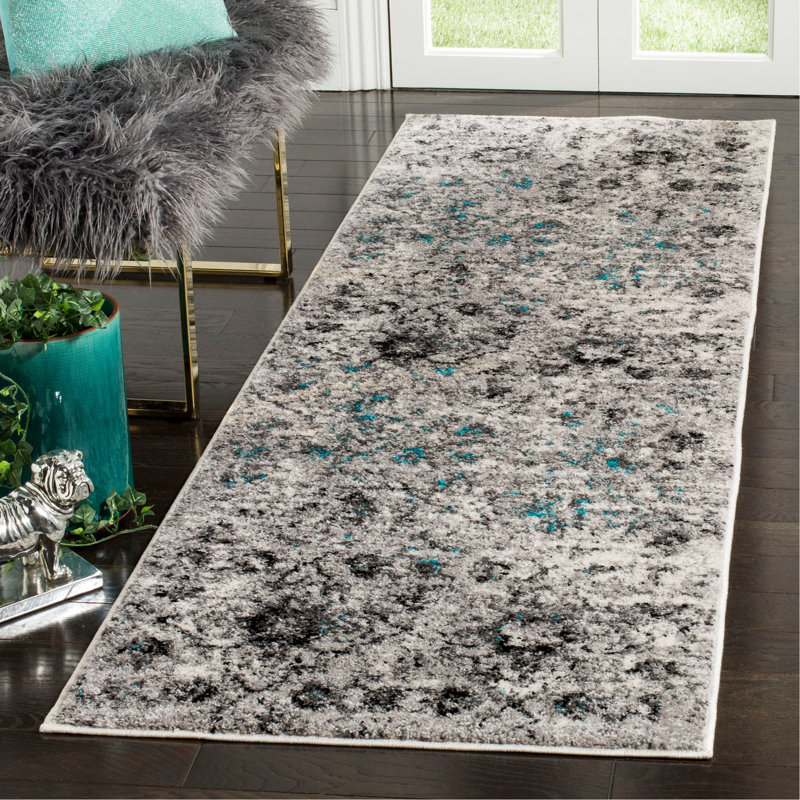 Olius Performance Abstract Rug, Runner 2'6" x 8'