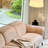 Cream Style Curved Sofa