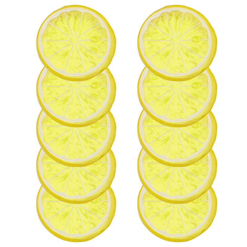 Simulation de tranches de citron artificielles Margarita, Jaune