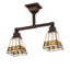 2 - Light Semi Flush Mount