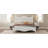 Platform Bed with Retro Headboard-1133785829
