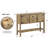 Retro 48.3" Sideboard,Entryway Table,Console Table,Sideboards Buffet Table with Bottom Shelf-1006636417